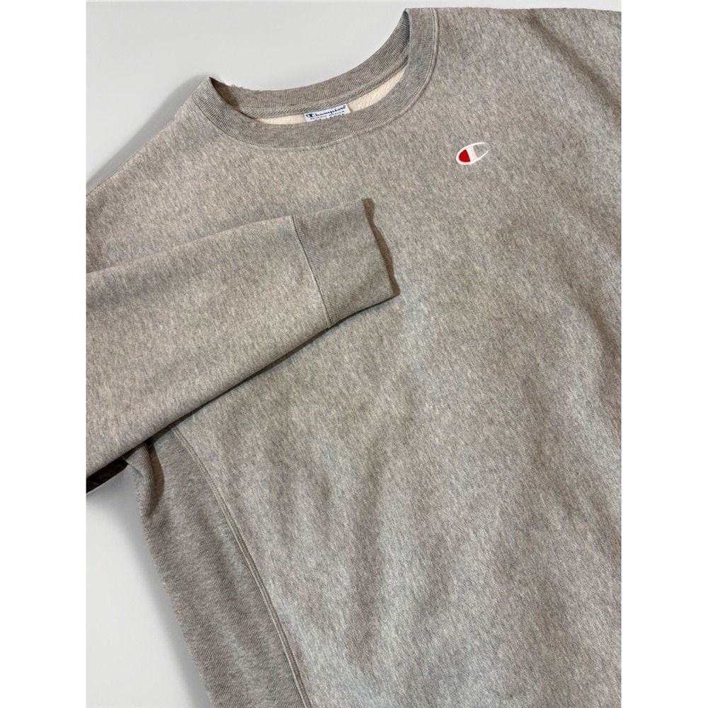 VTG Champion Crewneck‎ Sweatshirt Reverse Weave Made in USA Gray Men's 2XL